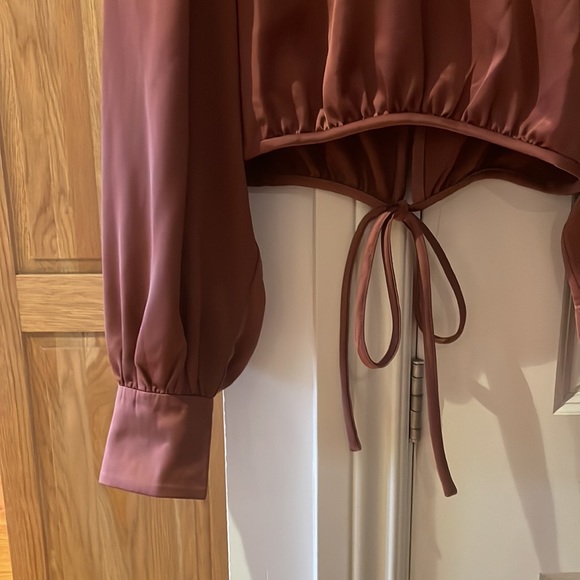 Wilfred Aritzia large rose pink lily blouse - Picture 6 of 8